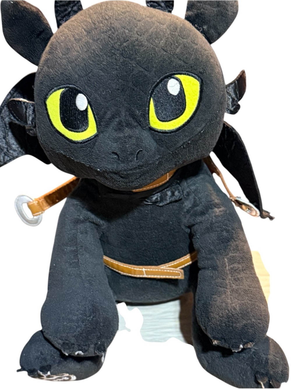 Build-A-Bear Toothless Plush 2014 Original HTTYD With Saddle & Wings